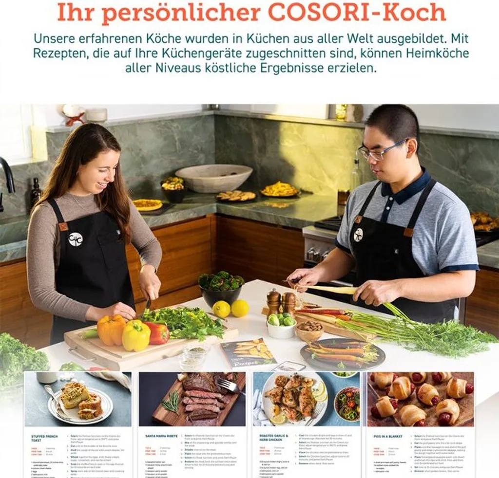 COSORI 6.4L DUAL BLAZE XXL Heißluftfritteuse, Grau 10 COSORI 6.4L DUAL BLAZE XXL Heißluftfritteuse, Grau – Bild 8