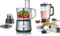 SEVERIN Multifunktionale Küchenmaschine KM 3892 Aus Edelstahl Kunststoff, Edelstahl-gebürstet-schwarz 26 SEVERIN Multifunktionale Küchenmaschine KM 3892 Aus Edelstahl Kunststoff, Edelstahl-gebürstet-schwarz -Küchen Profi da8c9f4d415aa91ec1d5fdc8d359e9a2