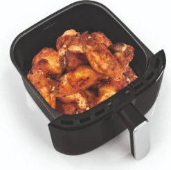 Heißluftfritteuse Fritteuse Fettarm Heißluft 1300W Touch Display Timer Schwarz -Küchen Profi db4c9e1303426418bc42b590a0750e2b