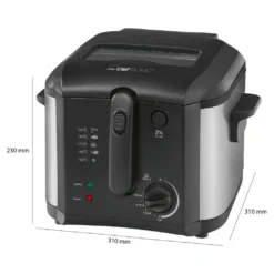 Clatronic Fritteuse 1600 W Schwarz FR 3649 -Küchen Profi dc1e838c47340db2c2154c95df03481d