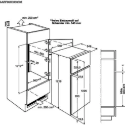 AEG - SDB412E1AS - Einbau-Kühl-Gefrierkombination - Schlepptür-Technik -Küchen Profi dc5475e00b111706d97821e95b5900e6