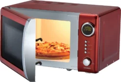 Melissa 16330109 CLASSICO Retro 20 Liter Mikrowelle Rot Metallic -Küchen Profi dcb51e70e125ee51f3f70593ffa0a7c3