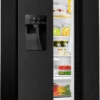 Hisense RS694N4TFE Kühl-/Gefrierkombination Side By Side NOFROST - Electronic Touch Control - Ice Crusher - Wasserspender Mit Integrierten Wassertank - Volumen 562l (371l Kühl / 185l Gefrier) - Chrom Weinregal - Inverter-Kompressor -Küchen Profi dd474f5c0422cc45188c7213c69ebef5