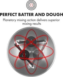 Klarstein Lucia Rossa Küchenmaschine Mixer (1200 Watt, 5 Liter Rührschüssel, Fleischwolf, Saftpresse ) - Rot -Küchen Profi dd669f02ee22faf8c74b6edfaa7bc815