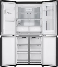 LG GMX844MCBF, Freistehend, Schwarz, French Door, LED, Berührung, LED