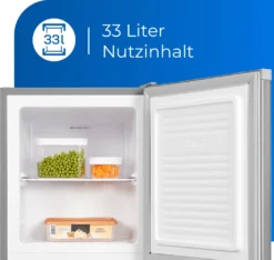 Exquisit Mini Gefrierschrank GB05-040E InoxlookPV | 33 L Volumen | Energieeffizienzklasse E | Inoxlook -Küchen Profi e03dee9303f9fa0444c63f705e1c7d86