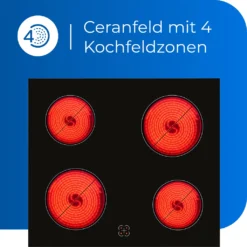 Exquisit EHE 156-2.1-Set Einbau-Herd Glaskeramikkochfeld | Ober-/Unterhitze | Grill | Inox -Küchen Profi e1608b41490d4ff11be7fede6d307aac