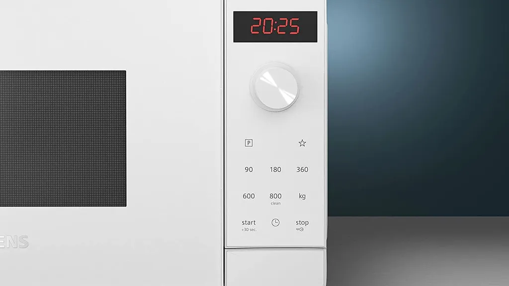 Siemens FF023LMW0 IQ300 Mikrowelle, 44 X 26 Cm, 800 Watt, Drehteller 27 Cm, Türanschlag Links, CookControl7 Automatikprogramme, Favoritentaste 5 Siemens FF023LMW0 IQ300 Mikrowelle, 44 X 26 Cm, 800 Watt, Drehteller 27 Cm, Türanschlag Links, CookControl7 Automatikprogramme, Favoritentaste – Bild 3