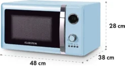 Fine Dinesty 2-in-1-Mikrowelle: 23l 800W / Grill: 1000W Blau -Küchen Profi e1e26f41f8b54e133bbccb291918cd73
