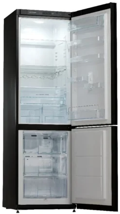KLUGMANN Kühlschrank KFF185BGL Elegant Glas Schwarz () 185cm Hoch -Küchen Profi e2ada50052b7fae7a301be127392c7f9