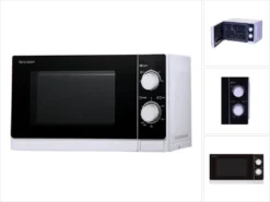 Sharp R200WW Mikrowellen - Weiß / Schwarz -Küchen Profi e2fe35dee84e73dcd50fe849b075f1d5