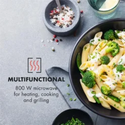 Fine Dinesty 2-in-1-Mikrowelle: 23l 800W / Grill: 1000W Blau -Küchen Profi e389a4b63c0def63f7ba444966546748