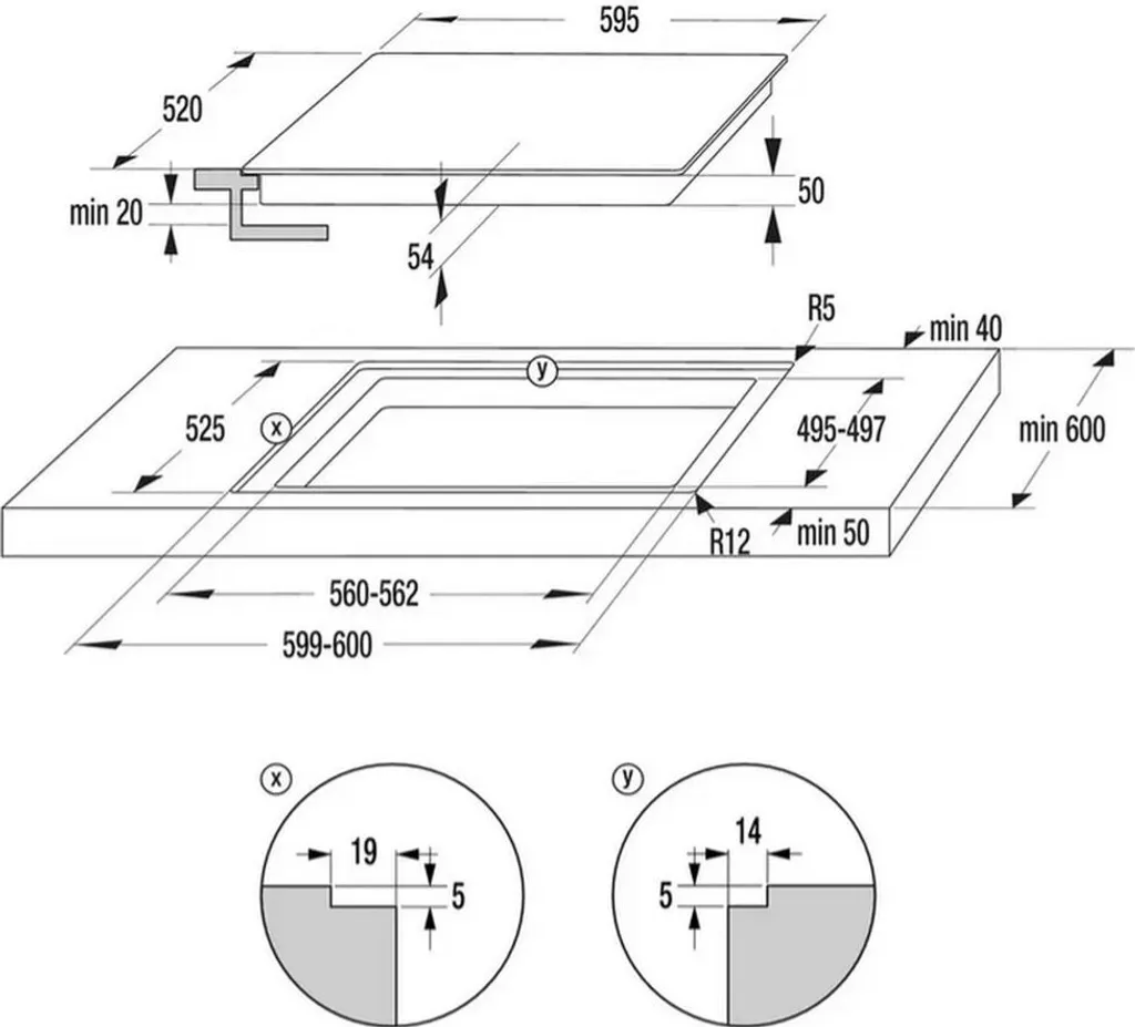 Gorenje Einbaubackofen-Set OptiBake Black Steam Pyro Set - 77L - Heißluft - Pyrolyse-Reinigung - ExtraSteam - GentleClose - AirFry - Pizzamode 300°C - PerfectGrill - Induktions-Kochfeld Mit BridgeZone 12 Gorenje Einbaubackofen-Set OptiBake Black Steam Pyro Set - 77L - Heißluft - Pyrolyse-Reinigung - ExtraSteam - GentleClose - AirFry - Pizzamode 300°C - PerfectGrill - Induktions-Kochfeld Mit BridgeZone – Bild 10