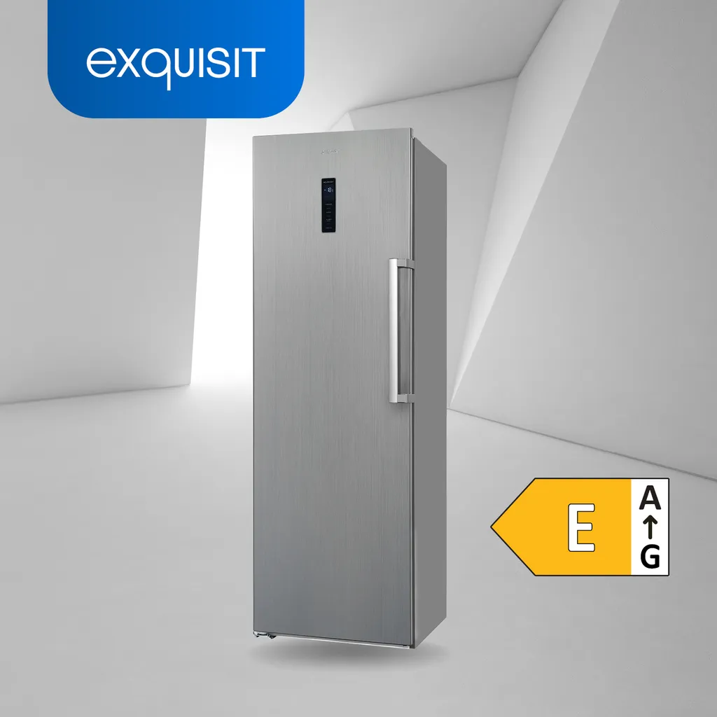 Exquisit Gefrierschrank GS295-NF-H-040E Inoxlook | 274 L Nutzinhalt | Edelstahloptik 4 Exquisit Gefrierschrank GS295-NF-H-040E Inoxlook | 274 L Nutzinhalt | Edelstahloptik – Bild 2