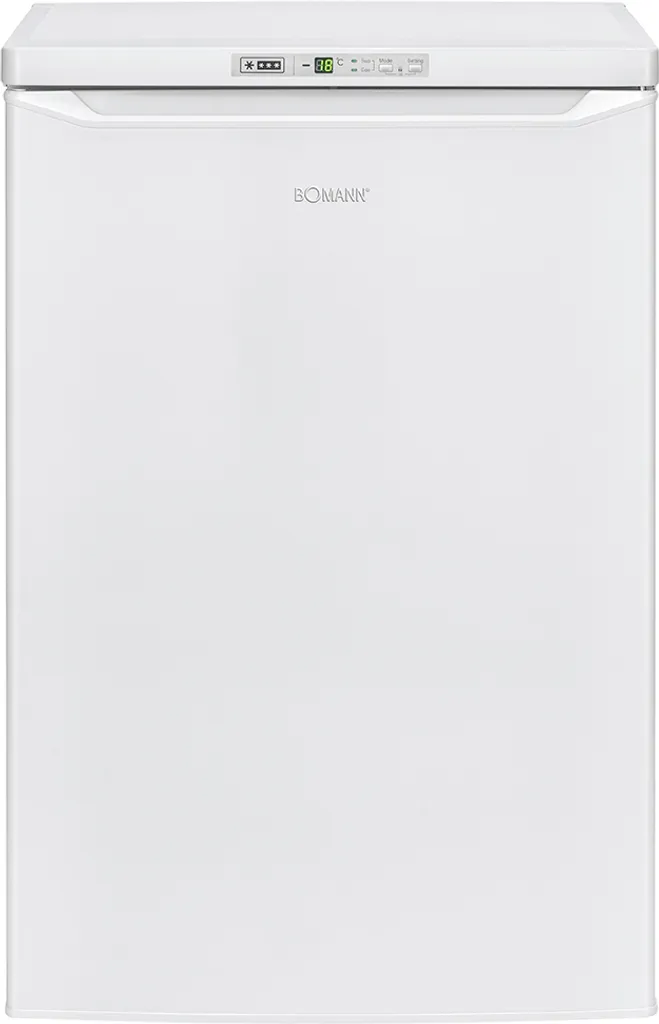 Bomann GS 7243 Gefrierschrank, 91 Liter, Mit Akustischem Tür-Warnsignal, LED Frontdisplay, Schnellgefrierfunktion Und 4 Sterne-Kennzeichnung, Weiß 3 Bomann GS 7243 Gefrierschrank, 91 Liter, Mit Akustischem Tür-Warnsignal, LED Frontdisplay, Schnellgefrierfunktion Und 4 Sterne-Kennzeichnung, Weiß