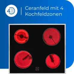 Exquisit EHE 157-2 UR-Set Einbau-Herd Glaskeramikkochfeld | Ober-/Unterhitze | Umluft & Grill| Inox -Küchen Profi e52f295627c9cc9b884c5db22dea179e