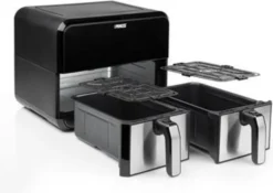 Princess 182074 Doppelkorb Heißluftfritteuse 2x 4 L 2x 1600 W Ohne-Öl Timer -Küchen Profi e5c2a2881eca7e4ba149a49bb1569bde