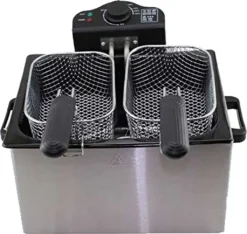 Edelstahl Doppel-Fritteuse 5 Liter EPIQ 80000703 -Küchen Profi e5f23c09f9dd81e439564f42cc7e81b4