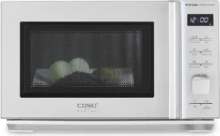 Caso M 20 Cube Ceramic Mikrowelle Silber 20L 800W LED-Display Kindersicherung