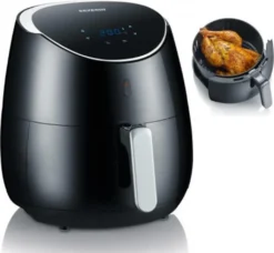 SEVERIN Heißluft-Fritteuse FR 2445 Edelstahl / Schwarz -Küchen Profi e7636b698666e8c0bb9cdf90bc7ef33e
