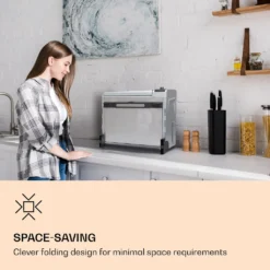 Die Klarstein Vita-Crisp Heißluftfritteuse Ist Ein Schlanker Alleskönner In Der Küche. Ihre 8 Unterschiedlichen Funktionen - Frittieren, Barten, Grillen, Dörren, Toasten, Backen, Warmhalten Und Pizza-Modus - Kannst Du Ganz Bequem über Das Frontseitige Display Mit Drehknopf Einstellen. Das Vierteilige Zubehör-Set Liefert Dir Alles, Was Du Für Heiße, Knusprige Snacks Brauchst. Dank Des Geräumigen Innenraums Wird Die Vita-Crisp Spielend Mit 33-cm-Pizzen Fertig. Die Reinigung Gestaltet Sich Dank Cle -Küchen Profi e875f4c6f69e5b6123c7b26c4e5b79dd