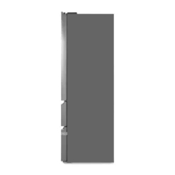 Hisense RF632N4WIE French Door Kühl-Gefrierkombination/ NoFrostPlus/ Inverter-Kompressor/ Wasserspender/ CrispZone/ 200 Cm/ Kühlteil 336 L/ Gefrierteil 149 L/ 38 DB/ 295 KWh/ Jahr/ Inox-Look -Küchen Profi e99ffe327a92ebaa865af328051a1843