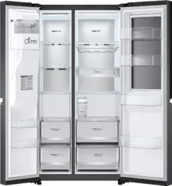 LG GSXV91MCAE SidebySide Mit InstaView Door-in-Door, Eis , 635L Schwarz