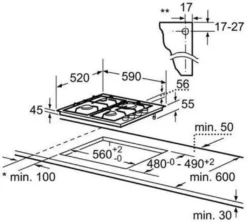 Bosch POP6B6B80 60cm Gaskochfeld Schwarz Hartglas GAS KOCHFELD Autark 19 Bosch POP6B6B80 60cm Gaskochfeld Schwarz Hartglas GAS KOCHFELD Autark -Küchen Profi eb7221e6a641945b4d444413c261ec58