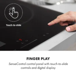 Klarstein Induktionskochfeld Einbaukochfeld Autark 60cm - 3 Zonen - FlexZone - 6600 W 9 Leistungsstufen Paella Zone Glaskeramik - Schwarz Einbau Glaskeramikkochfeld 3 Kochfelder Platten Elektro Einbaukochfeld Induktion Kochfeld Induktion -Küchen Profi ebb759363a7edbdd9b9ef40da1d23101