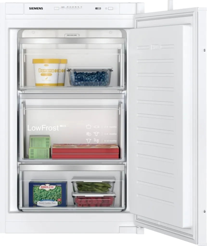 Siemens GI21VVSE0 IQ300 Einbau-Gefrierschrank, 87,4 X 54,1 Cm Nische, 97 L, LowFrost Seltener Abtauen, BigBox Platz Für Großes Gefriergut / Schlepptür 7 Siemens GI21VVSE0 IQ300 Einbau-Gefrierschrank, 87,4 X 54,1 Cm Nische, 97 L, LowFrost Seltener Abtauen, BigBox Platz Für Großes Gefriergut / Schlepptür – Bild 5