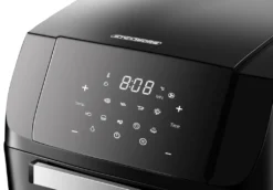 Steinborg 4-in1 Heißluftfritteuse | 12L | 1.500 W | Mit LED Touchscreen | 10 Automatische Programme | Inkl. Rezeptbuch Auf Deutsch | Frittieren, Backen, Grillen Oder Dörren | Aufwärmfunktion | Automatische Abschaltung | -Küchen Profi ebd0afb7d539bd5c032a5186966a788e