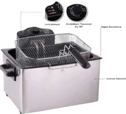 Edelstahl Doppel-Fritteuse 5 Liter EPIQ 80000703 -Küchen Profi ebf1adf357686c7ae12f1e9b6e004e70