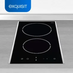 Exquisit Kochfeld EKC 301-3.1 R | Glaskeramik | Touch Control | 2 Kochstellen | Edelstahlrahmen | 3000 W -Küchen Profi ec3d890daf19d59debb5d63720ab53f2