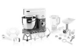 ETA Küchenmaschine Gustus Gulliver III ETA312890010, 1200 W, 5,5 L Schüssel, Metallgetriebe, Planeten Rührwerksystem, PULSE Funktion, Thermosicherung, Knethaken, Schlagbesen, Stufenlose Drehzahlregelung