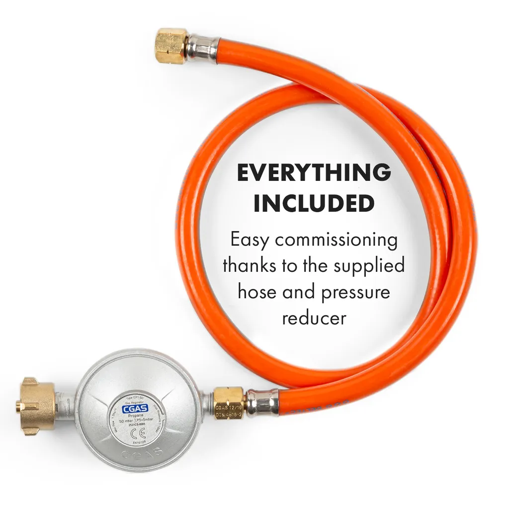 Klarstein Goldflame Domino Gaskochfeld , 2-flammig , Autark , 30 Cm , Einbau , Messing-Brenner , Erdgas/Propangas , Sicherheitsventile , Automatische Abschaltung , Topfträger Aus Gusseisen , Inkl. Schlauch Und Druckminderer , Glaskeramik Ø 8 Mm , Weiß 11 Klarstein Goldflame Domino Gaskochfeld , 2-flammig , Autark , 30 Cm , Einbau , Messing-Brenner , Erdgas/Propangas , Sicherheitsventile , Automatische Abschaltung , Topfträger Aus Gusseisen , Inkl. Schlauch Und Druckminderer , Glaskeramik Ø 8 Mm , Weiß – Bild 9