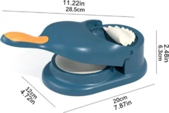 2er Set 2 In1 Knödel Haut Maker Presse Maschine Wrapper Mould Teig Griff Werkzeuge Knödelformdruck (blau) -Küchen Profi ee6d9fa77ab5e5dfa17b47ea1f977495