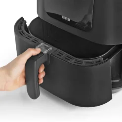 N8WERK Heißluft-Fritteuse In Der Midnight Edition Fritteuse Heißluft Fritteuse Airfryer Pommes 5L Ofen XL Digital Touch Display -Küchen Profi ef3f3ae34793e10209312c1c6570384e