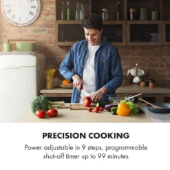 Klarstein Delicatessa Slim Domino Induktionskochfeld ,29 Cm ,Einbau ,autark ,2 Zonen: 3500 Watt ,9 Stufen ,Booster ,Flexzone ,Topferkennung ,Timer ,Glaskeramik ,rahmenlos ,weiß -Küchen Profi f036fba2ea3c6371847337e48c1f6059