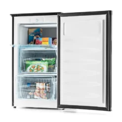 Klarstein Garfield XL 4-Sterne Gefrierschrank (75 Liter, 80 Watt, 39 Db Leise, 3 Ebenen, Energie- Und Platzsparend, Freistehend, Inkl. Eiswürfelform Und Eiskratzer) Schwarz -Küchen Profi f078ab15c005cc3b05a20bf60d0b5bbd