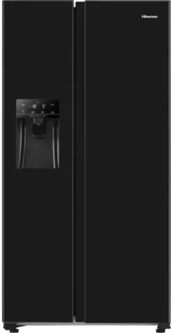 Hisense RS650N4AB1 - Amerikanischer Kühlschrank 499L (334L + 165L) - Total Belüftete Kälte - - L91cmxH179cm - Schwarz