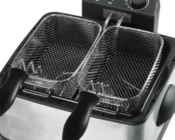 Clatronic FR 3195 Doppel-Kaltzone-Fritteuse -Küchen Profi f124d3d5106738b26b39d5e98e1bc7c2