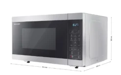 SHARP YC-MS51ES - Mikrowellenherd Mit Einer Funktion - 25 L - Drehteller 31,5 Cm - 900 W Leistung -Küchen Profi f14f45ce047af58d81c90a1ea24d6168