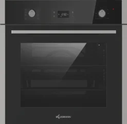 Klugmann Gasherd-Set KO608.5TCX+KT600B5, Mit 1-fach-Teleskopauszug, Einbaubackofen Design Hochwertige Qualität KO608.5TCX Autark 60cm, 3D Heißluft, Grill-/Brat-System, Timer, 68L, Touch, Edelstahl, Teleskop-Vollauszug, Aqualystic Easy-To-Clean Emaille, Anti-Fingerprint, Von 0 °C Bis 285 °C -Küchen Profi f17329ad21e9aaed70cfbf934315c95c 1