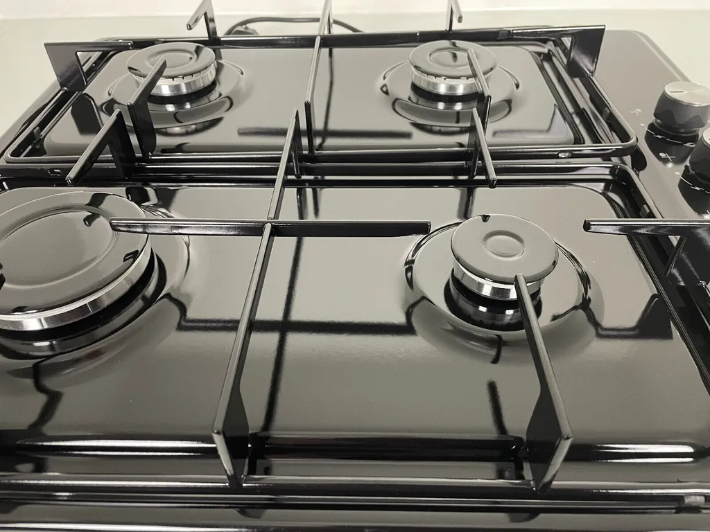 Gasline Camping Kocher Gaskocher Tischgerät 4 Flammig Schwarz Mit Zündsicherung 60cm Propangas 6 Gasline Camping Kocher Gaskocher Tischgerät 4 Flammig Schwarz Mit Zündsicherung 60cm Propangas – Bild 4