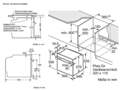 Bosch Einbaubackofen HBA3140S0 Backofen - Autark, Teleskopauszug, 3D-Heißluft -Küchen Profi f355dee47eeba2d72ea45aa31ba2dcd1