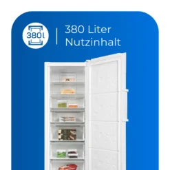 Exquisit Gefrierschrank GS380-NF-H-050E Weiss | 380 L Nutzinhalt | Weiß -Küchen Profi f3571f031f892b72f265aee0e696cc25