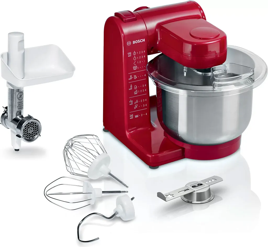 BOSCH Küchenmaschine MUM44R2A 500w Rot 3.9L Edelstahlschüssel Inkl. Zubehör 12 BOSCH Küchenmaschine MUM44R2A 500w Rot 3.9L Edelstahlschüssel Inkl. Zubehör – Bild 10