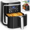 Aigostar Cube - 7L Heißluftfritteuse, Friteuse Heissluft 1900 W Heissluftfriteuse, 7 Programmen, Warmhalten, 20 Rezepte, Ohne Öl, Für 6-10 Personen, Air Fryer Mit Digitalem LED-Touchscreen, Schwarz -Küchen Profi f3eda0b0200bbeb53349d5c26f9a4170
