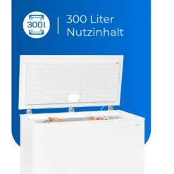 Exquisit Gefriertruhe GT320-030D Weiss | 300 L Nutzinhalt | Weiß -Küchen Profi f466a3c03f4d2048680be2096ee2fafa