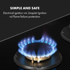 Klarstein Goldflame Domino Gaskochfeld , 2-flammig , Autark , 30 Cm , Einbau , Messing-Brenner , Erdgas/Propangas , Sicherheitsventile , Automatische Abschaltung , Topfträger Aus Gusseisen , Inkl. Schlauch Und Druckminderer , Glaskeramik Ø 8 Mm , Schwarz 14 Klarstein Goldflame Domino Gaskochfeld , 2-flammig , Autark , 30 Cm , Einbau , Messing-Brenner , Erdgas/Propangas , Sicherheitsventile , Automatische Abschaltung , Topfträger Aus Gusseisen , Inkl. Schlauch Und Druckminderer , Glaskeramik Ø 8 Mm , Schwarz -Küchen Profi f4acf88dcaa04ad6d21c9ee507bf68d4